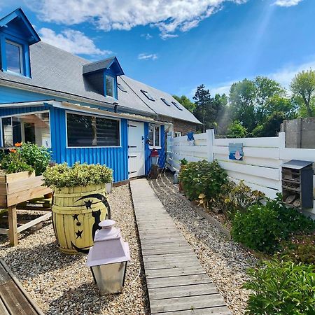 La Petite Maison En Bois Bleue Quiberville Zewnętrze zdjęcie