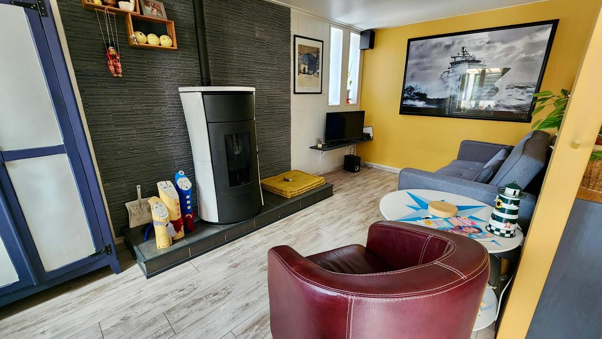 La Petite Maison En Bois Bleue Quiberville Zewnętrze zdjęcie