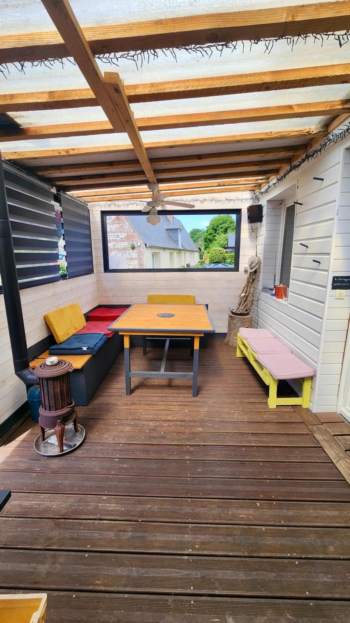La Petite Maison En Bois Bleue Quiberville Zewnętrze zdjęcie